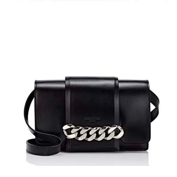 Givenchy Paris Small Infinity Calfskin Leather Black Shoulder BAG